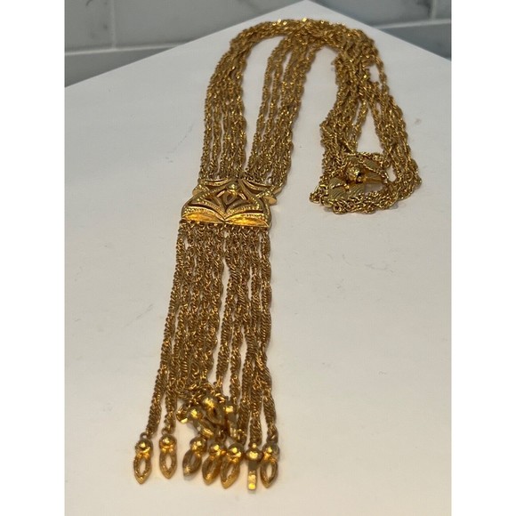 Vintage Filigree D'ORLAN  Etruscan revival Necklace Pendant 70's - Picture 12 of 16